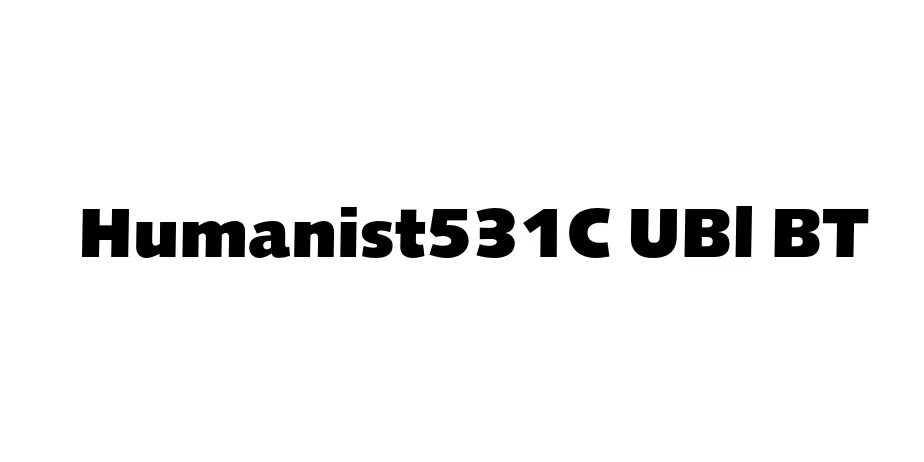 Fonte Humanist531C UBl BT