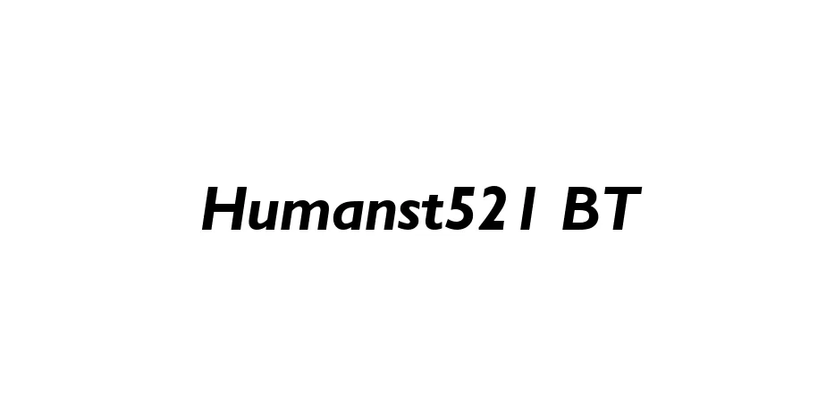 Fonte Humanst521 BT