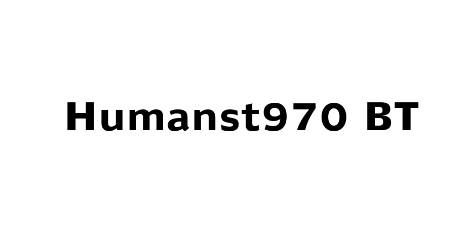 Fonte Humanst970 BT