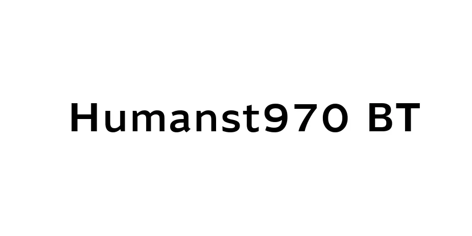 Fonte Humanst970 BT