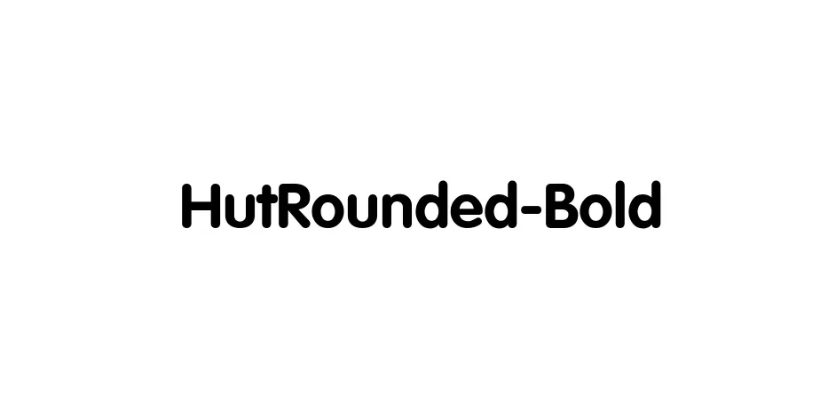 Fonte HutRounded-Bold