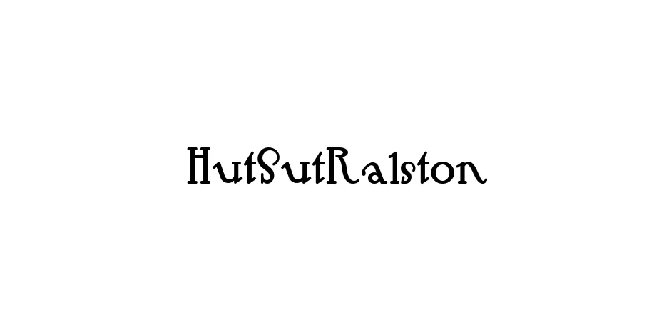 Fonte HutSutRalston