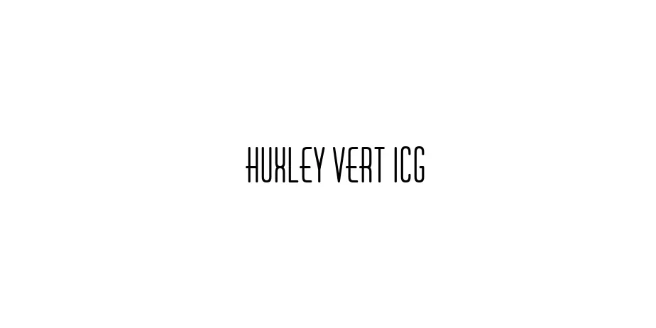 Fonte Huxley Vert ICG