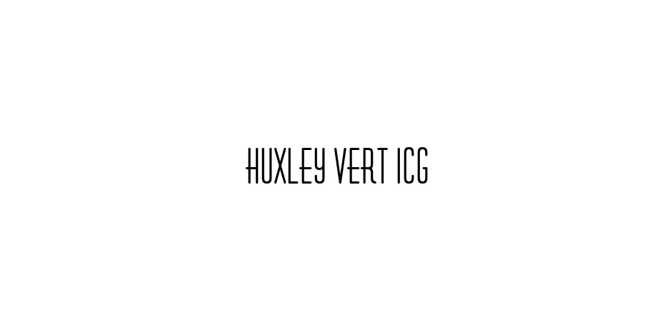 Fonte Huxley Vert ICG