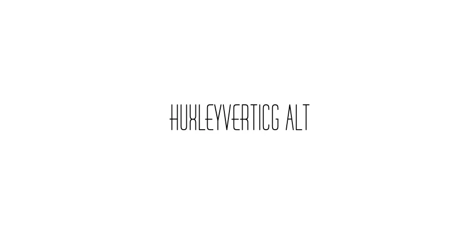 Fonte HuxleyVertICG Alt