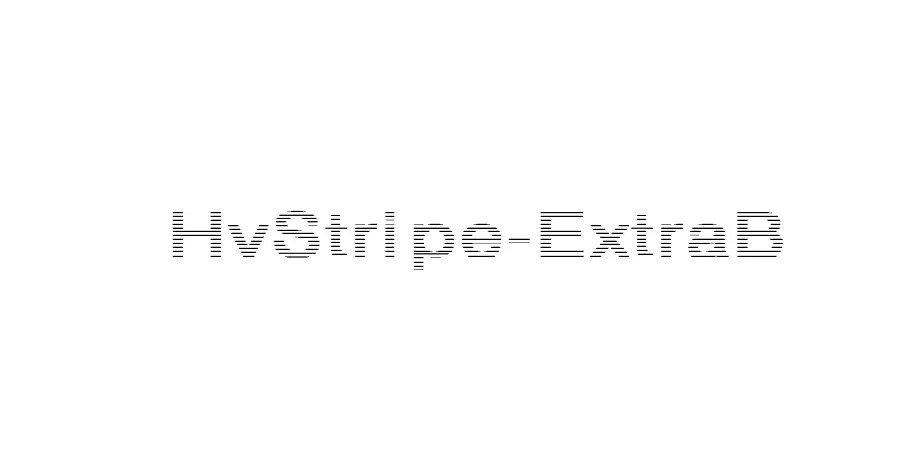 Fonte HvStripe-ExtraB