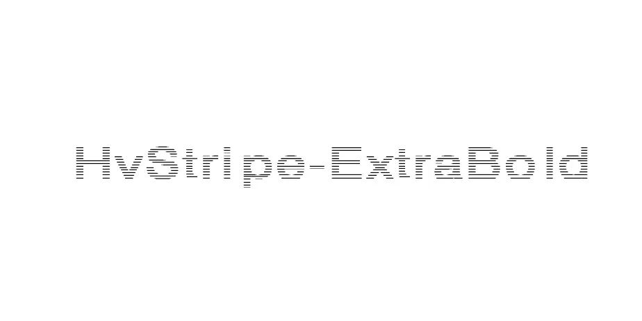 Fonte HvStripe-ExtraBold