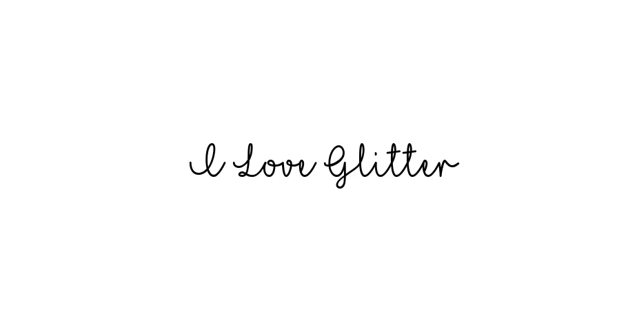 Fonte I Love Glitter