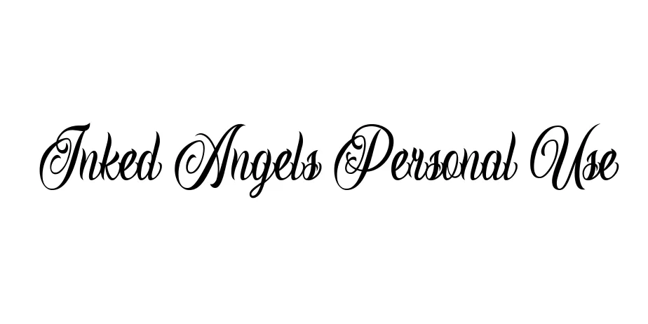 Fonte Inked Angels Personal Use