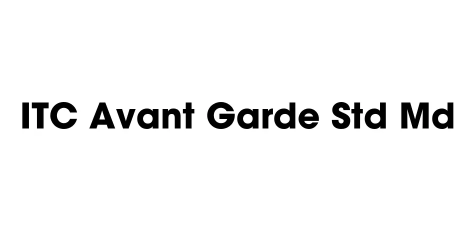 Fonte ITC Avant Garde Std Md