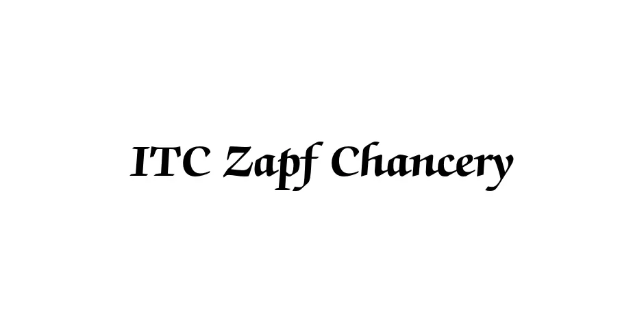 Fonte ITC Zapf Chancery