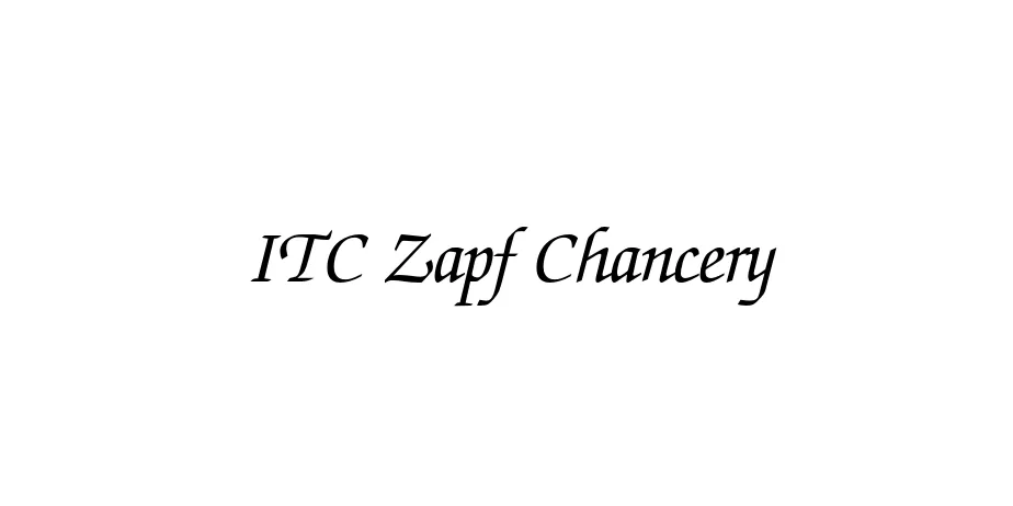 Fonte ITC Zapf Chancery