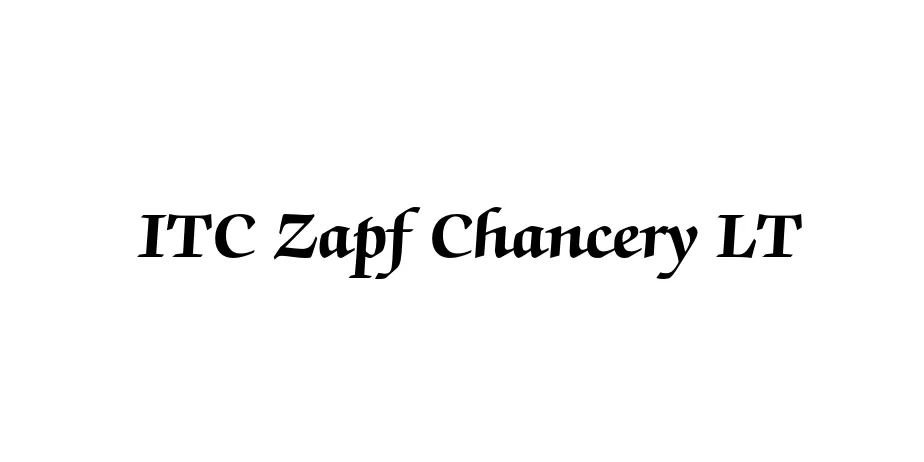 Fonte ITC Zapf Chancery LT