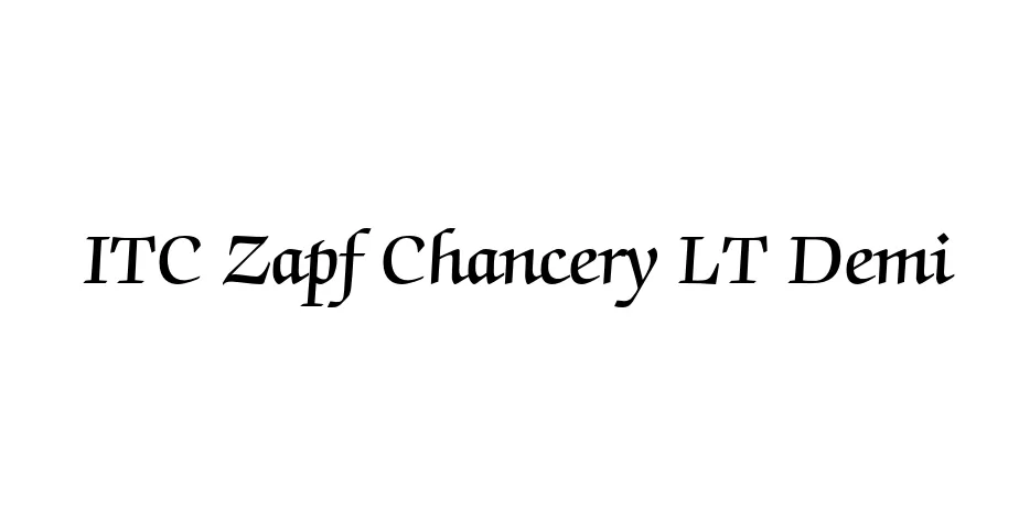 Fonte ITC Zapf Chancery LT Demi