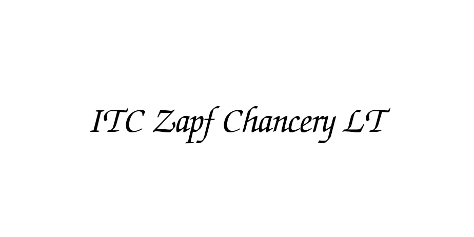 Fonte ITC Zapf Chancery LT