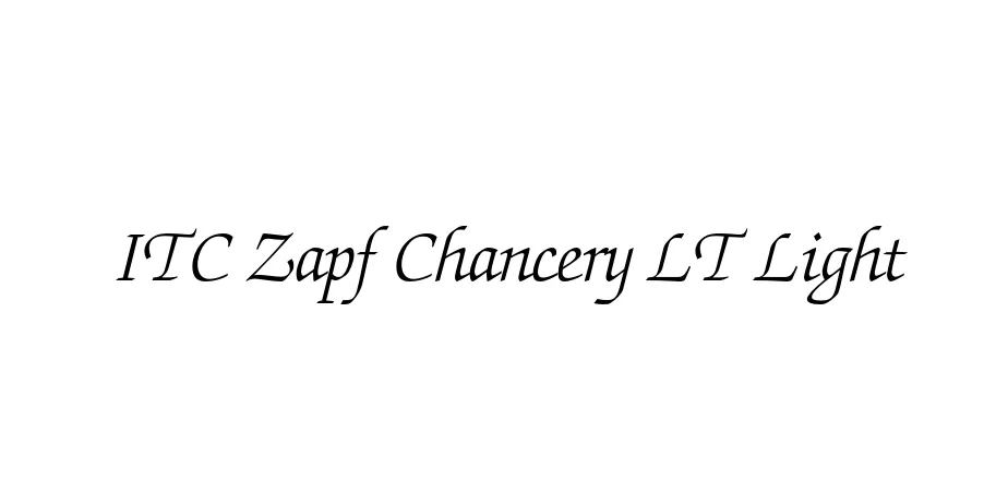 Fonte ITC Zapf Chancery LT Light