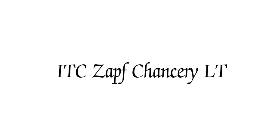 Fonte ITC Zapf Chancery LT