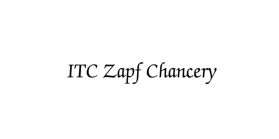 Fonte ITC Zapf Chancery