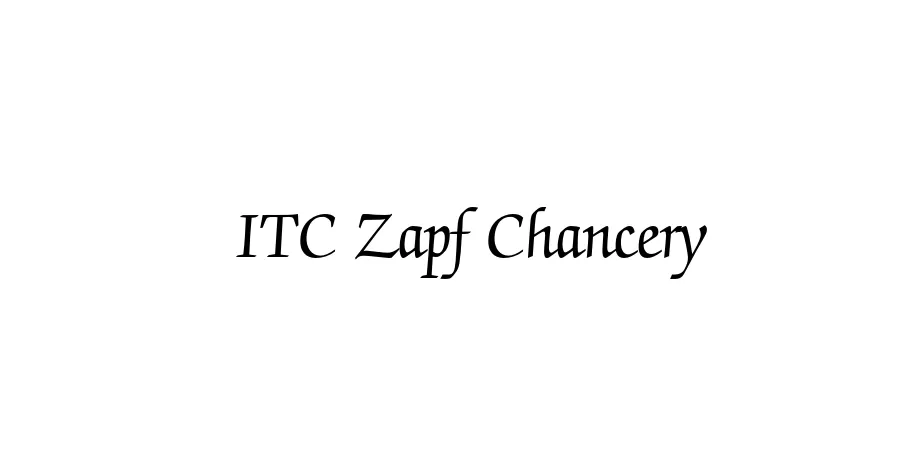 Fonte ITC Zapf Chancery