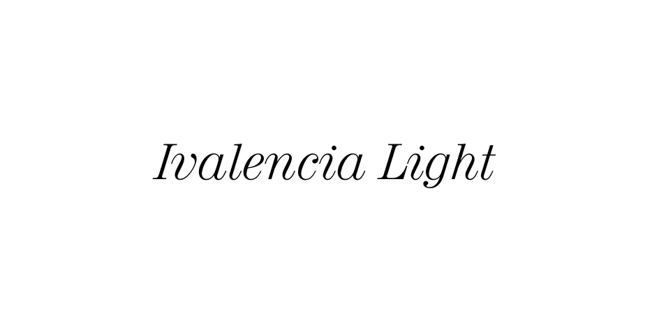 Fonte Ivalencia Light