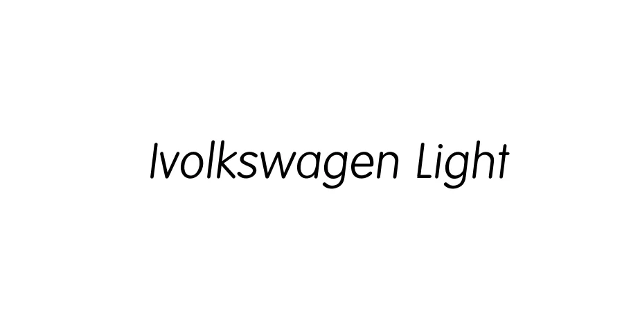 Fonte Ivolkswagen Light