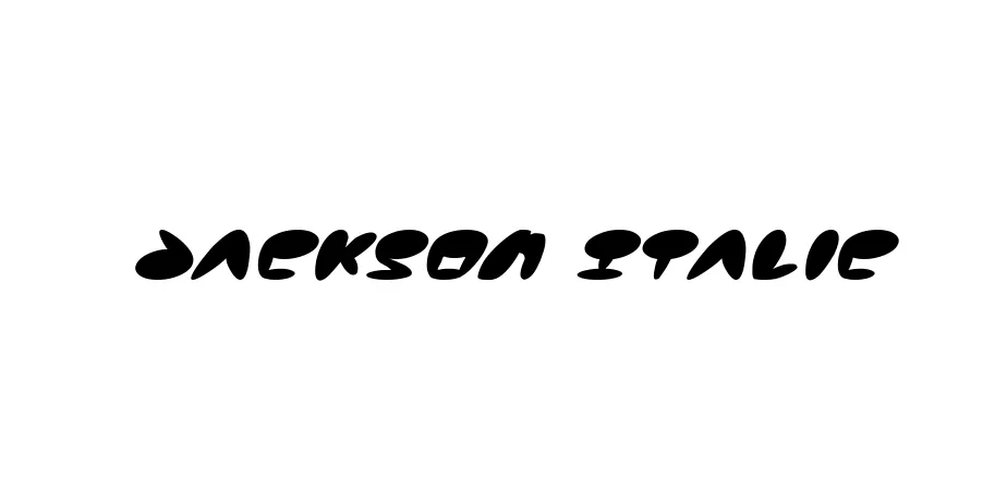 Fonte Jackson Italic