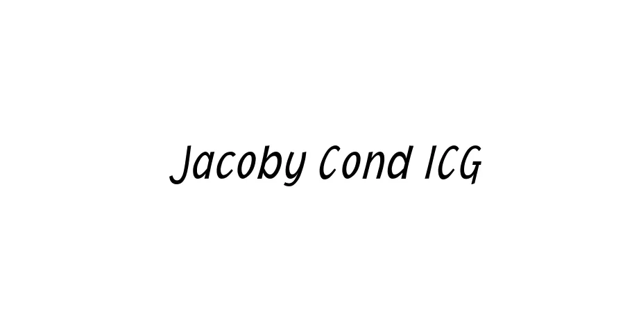 Fonte Jacoby Cond ICG