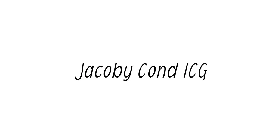 Fonte Jacoby Cond ICG