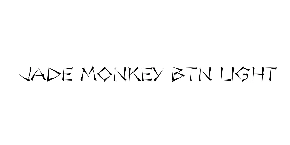 Fonte Jade Monkey BTN Light