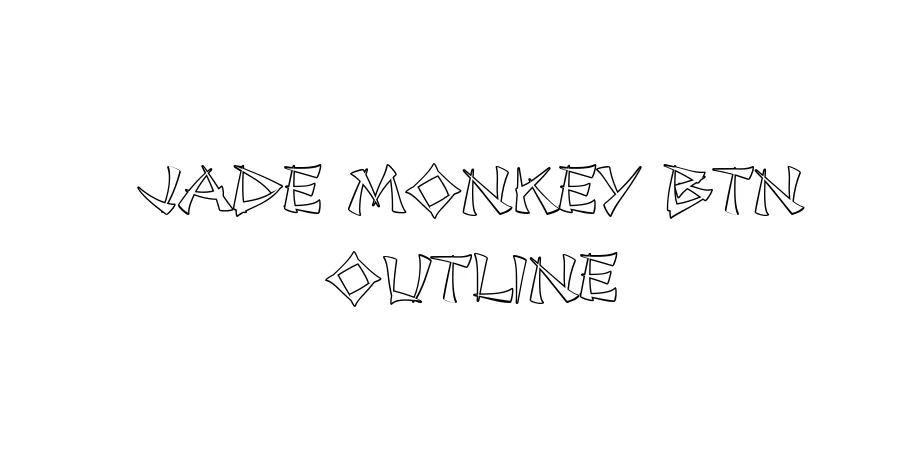 Fonte Jade Monkey BTN Outline