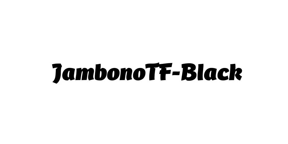 Fonte JambonoTF-Black