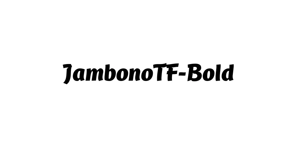 Fonte JambonoTF-Bold