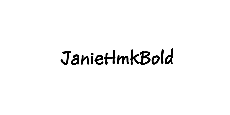 Fonte JanieHmkBold