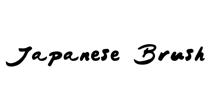 Fonte Japanese Brush