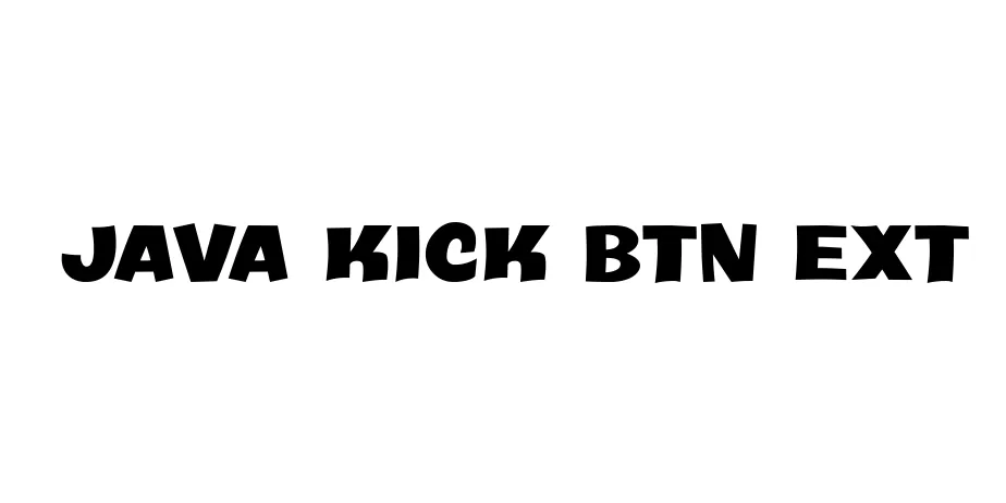 Fonte Java Kick BTN Ext