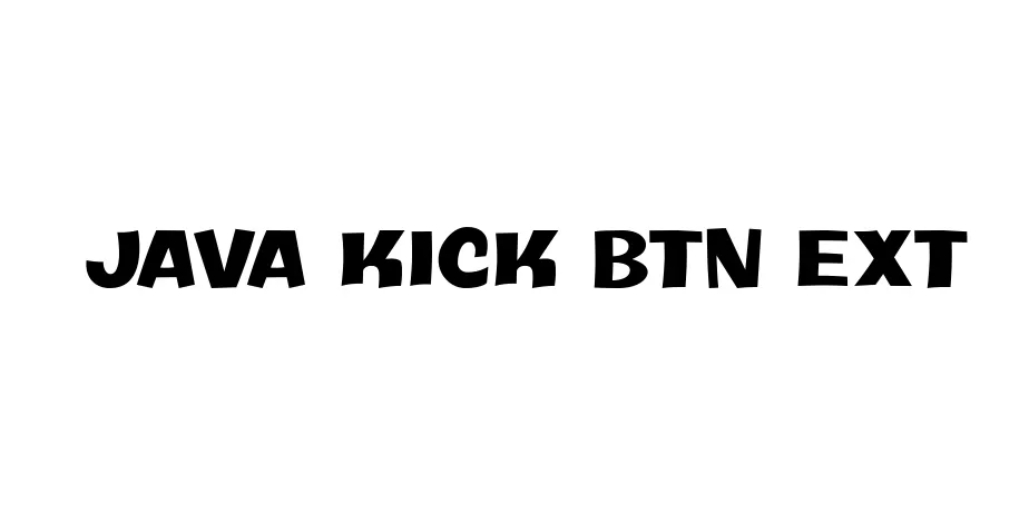 Fonte Java Kick BTN Ext