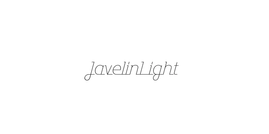 Fonte JavelinLight