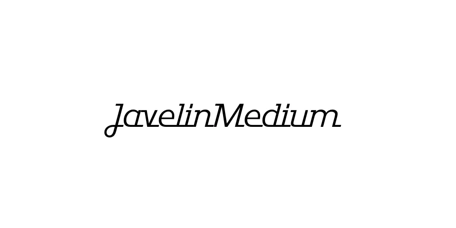 Fonte JavelinMedium