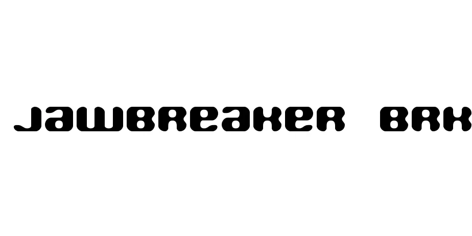 Fonte Jawbreaker BRK