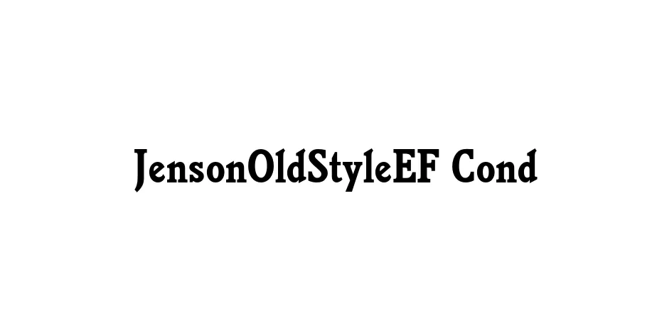 Fonte JensonOldStyleEF Cond