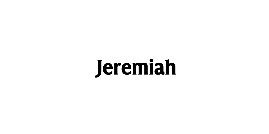 Fonte Jeremiah