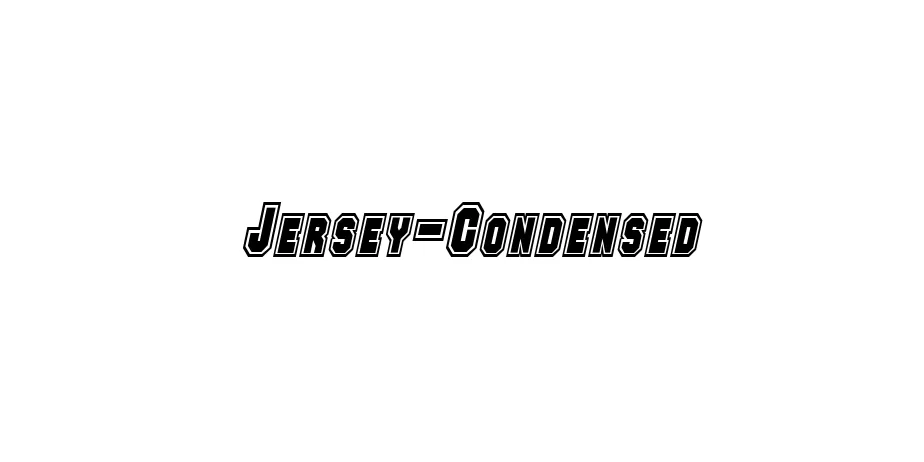 Fonte Jersey-Condensed