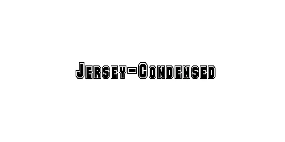 Fonte Jersey-Condensed