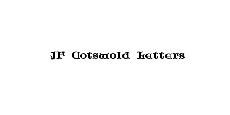 Fonte JF Cotswold Letters
