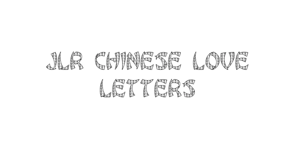 Fonte JLR Chinese Love Letters
