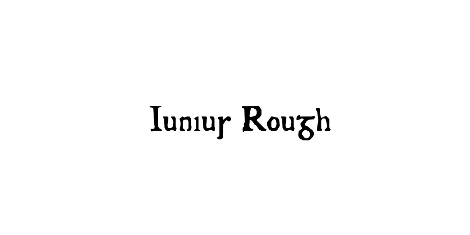 Fonte Junius Rough