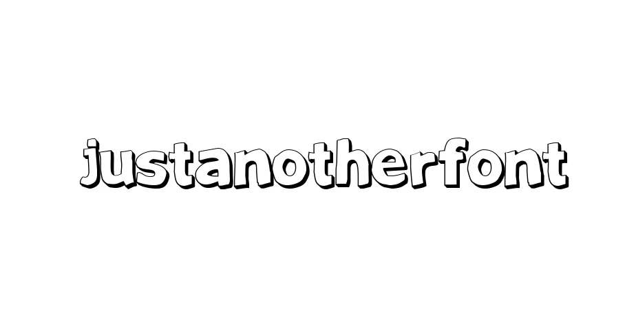 Fonte JustAnotherFont