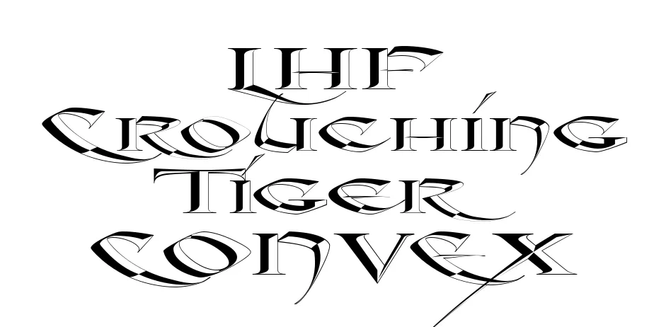 Fonte LHF Crouching Tiger CONVEX