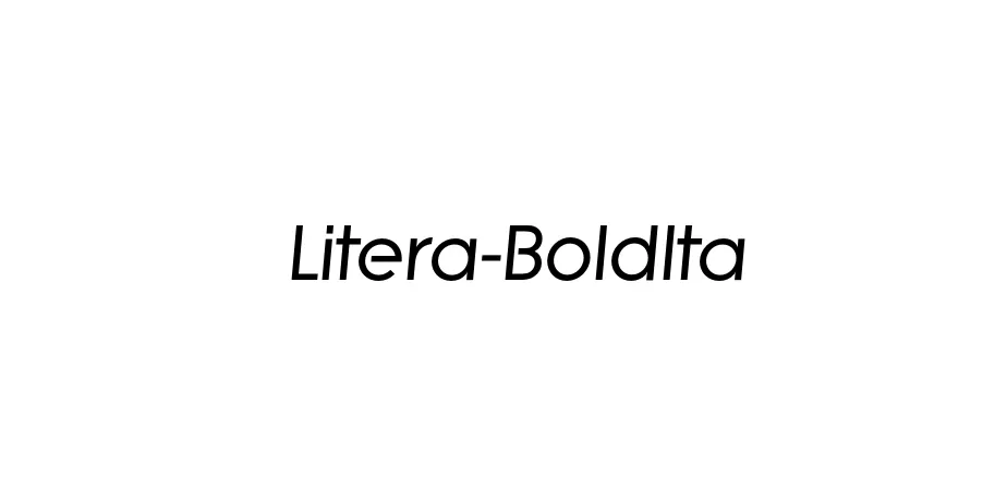 Fonte Litera-BoldIta