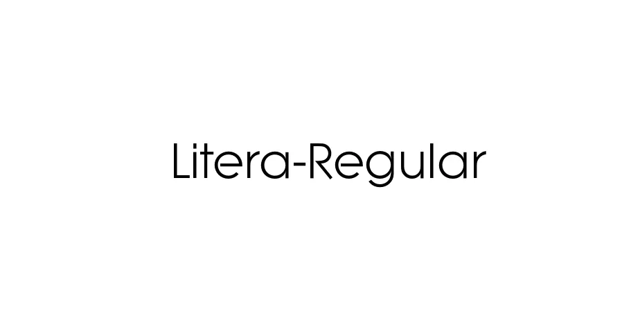 Fonte Litera-Regular